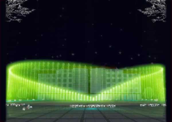 Запуск фонтана