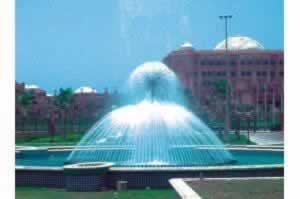 Kristallen Bol water beschikt Fountain